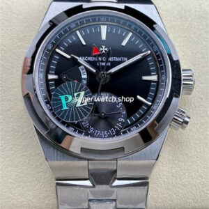 PZ Factory Vacheron Constantin Overseas Dual Time 7900V-110A-B546 41mm Full Steel Black Dial