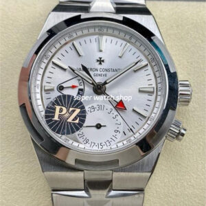 PZ Factory Vacheron Constantin Overseas Dual Time 7900V/110A-B333 41mm Full Steel Silver Dial