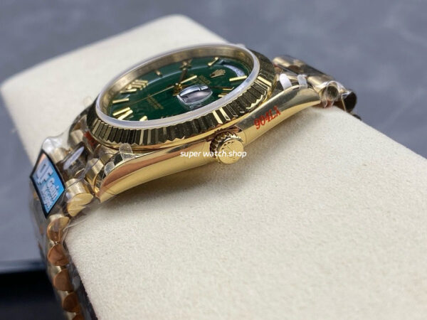 QF Factory Counterweight Rolex Day-Date 228239-0004 40mm Full White Gold Black Dial - Image 6