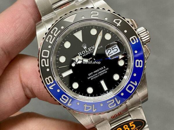 QF Factory Rolex Batman GMT-Master II 126710BLNR-0003 40mm Full 904L Black Dial - Image 2