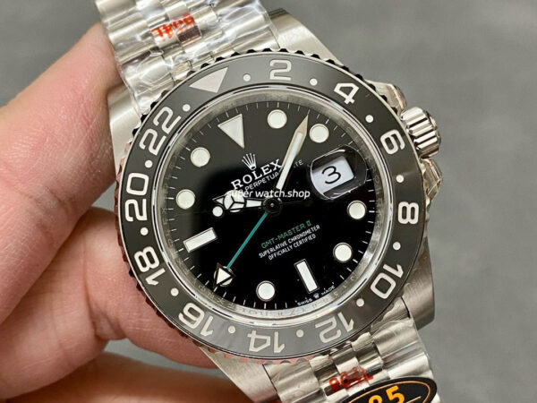 QF Factory Rolex GMT-Master II 126710GRNR-0003 40mm Full 904L Black Dial Jubilee - Image 2