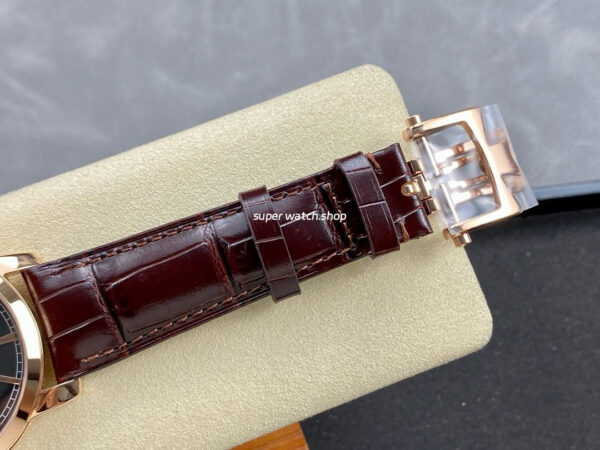 TUR Factory Vacheron Constantin Tourbillon Traditionnelle 89000/000R-B407 42mm Rose Gold Leather Strap Black Dial - Image 8