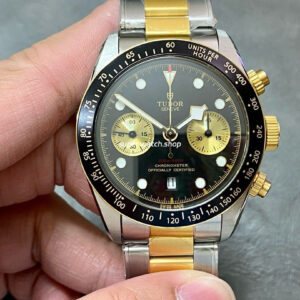 TW Factory Tudor Black Bay Chrono M79363N-0001 41mm Half Gold Steel Black Dial