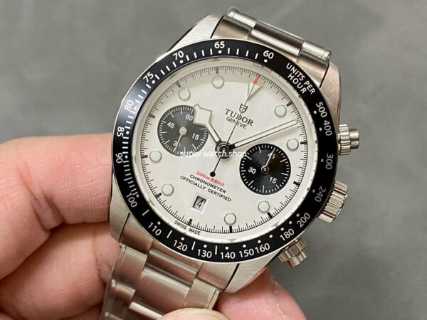 TW Factory Tudor Panda Black Bay Chrono 79360N-0002 41mm Full Steel White Dial - Image 3