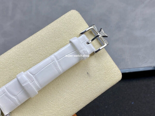 TW Factory Vacheron Constantin Traditionnelle Perpetual Calendar Ultra-Thin 4305T/000G-B948 Steel White Leather Strap Mother Of Pearl Dial - Image 8