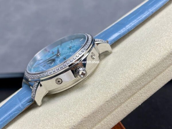 TW Factory Vacheron Constantin Traditionnelle Perpetual Calendar Ultra-Thin 4305T/000G-B948 Steel Blue Leather Strap Mother Of Pearl Dial - Image 6