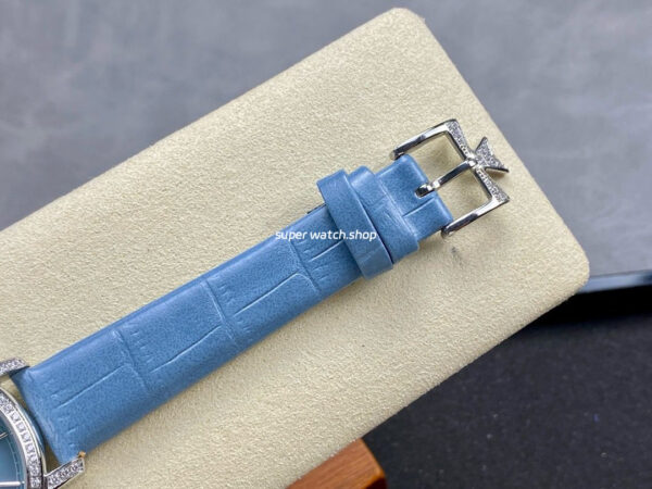 TW Factory Vacheron Constantin Traditionnelle Perpetual Calendar Ultra-Thin 4305T/000G-B948 Steel Blue Leather Strap Mother Of Pearl Dial - Image 8