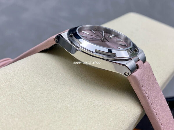 TW Factory Vacheron Constantin women's model 4605V/200A-B971 35mm Steel Leather Strap Pink Dial - Image 5