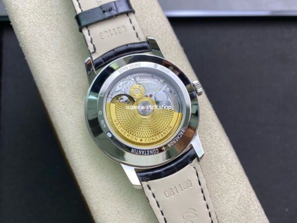 TWS Factory Vacheron Constantin Retrograde Calendar 4010U/000G-B330 42.5mm Steel Leather Strap White Dial - Image 7