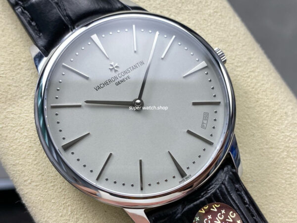 VC + Factory Vacheron Constantin Patrimony 81180000P-9220 Platinum Limited Edition Silver Dial - Image 2