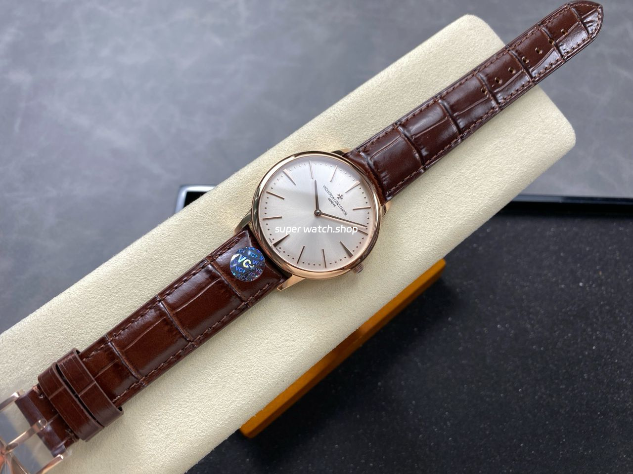 VC + Factory Vacheron Constantin Patrimony 81180000R-9159 Rose Gold Silver Dial - Image 4