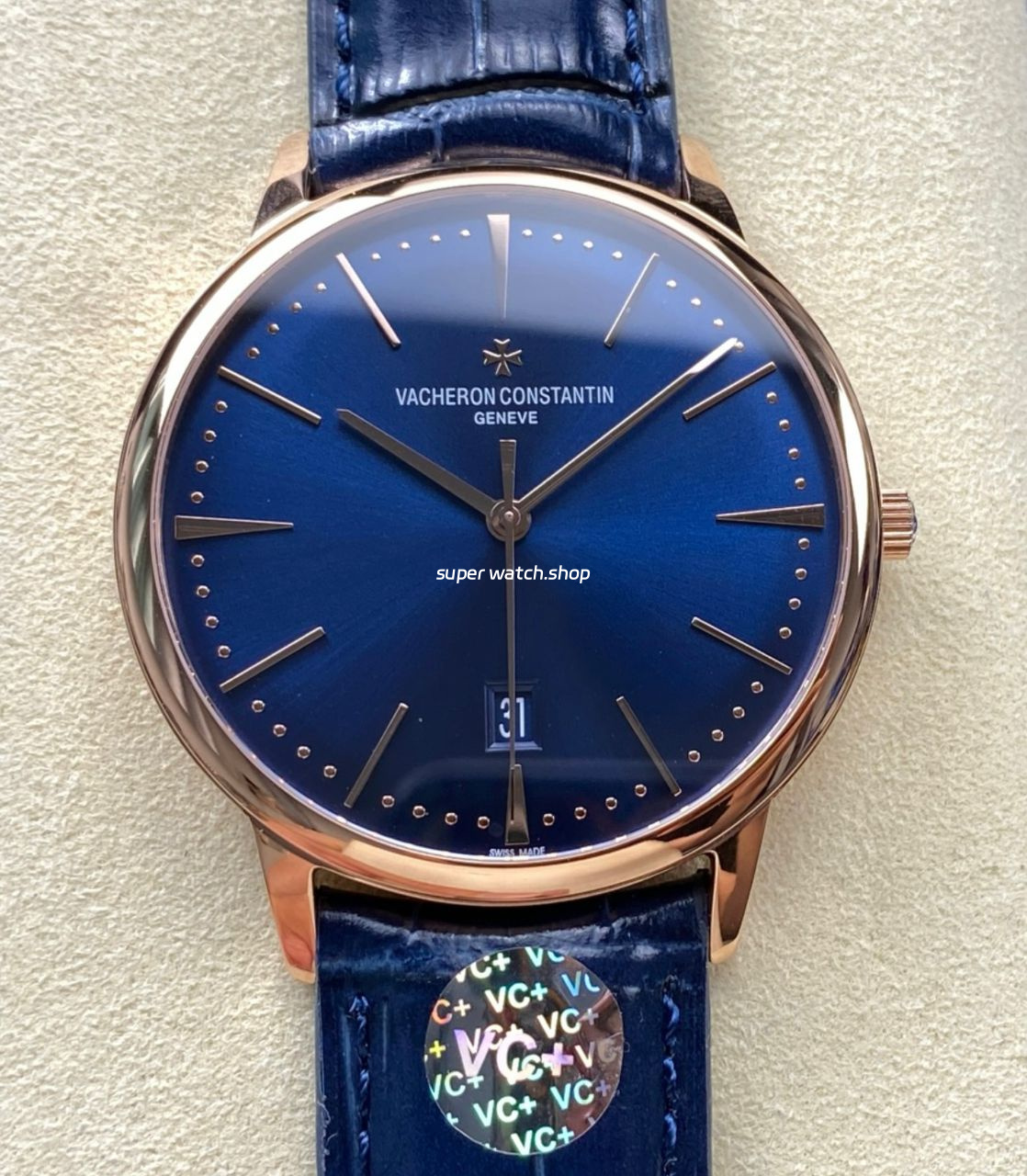 VC +Factory Vacheron Constantin Patrimony 85180000R-B515 Rose Gold Black Dial