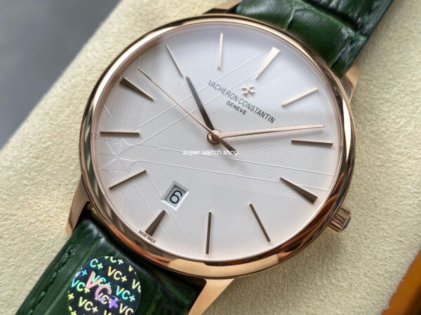 VC +Factory Vacheron Constantin Patrimony 85180000R-H116 Rose Gold Silver Dial - Image 3