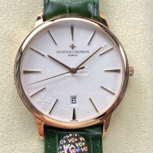 VC +Factory Vacheron Constantin Patrimony 85180000R-H116 Rose Gold Silver Dial