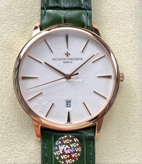 VC +Factory Vacheron Constantin Patrimony 85180000R-H116 Rose Gold Silver Dial