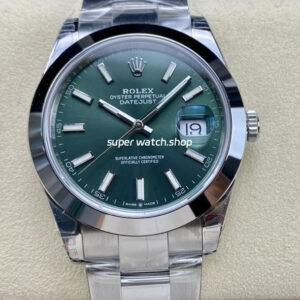 VS Factory Rolex Datejust 126300-0019 41mm Smooth Bezel Full 904L Mint Green Dial