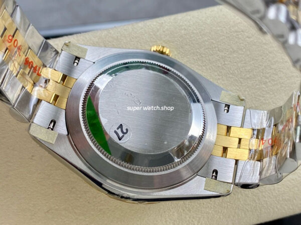 VS Factory Rolex Datejust 126303-0016 41mm Gold Smooth Bezel Half Yellow Gold White Dial Jubilee - Image 7