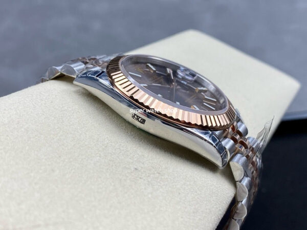 VS Factory Rolex Datejust 126331-0002 41mm Half Rose Gold Brown Dial Jubilee - Image 6