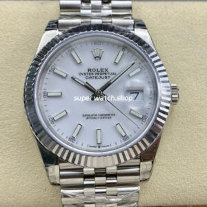 VS Factory Rolex Datejust 126334-0010 41mm Full 904L White Dial Jubilee