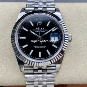 VS Factory Rolex Datejust 126334-0018 41mm Full 904L Black Dial Jubilee