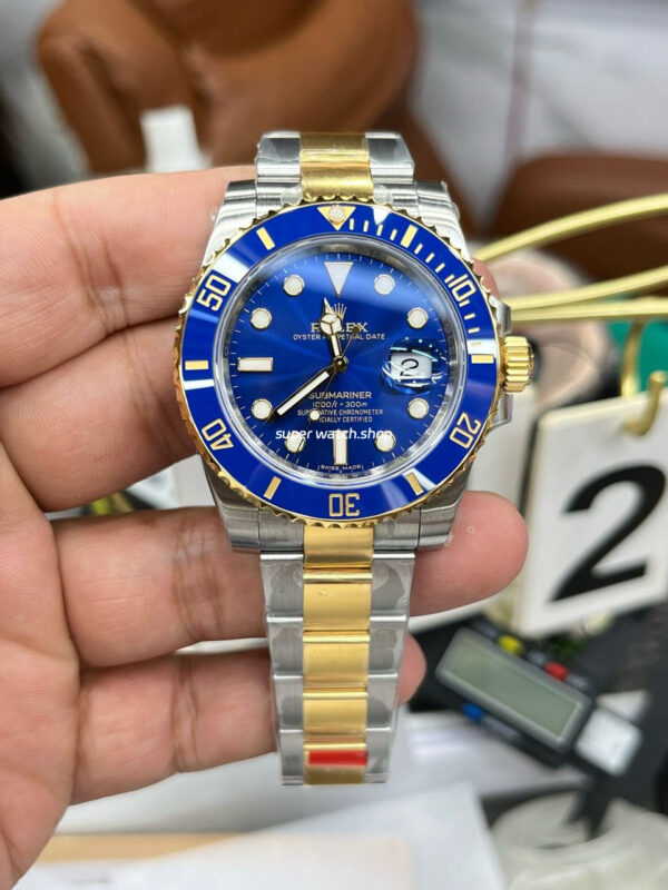 VS Factory Rolex Submariner Date 116613LB 40mm Half Yellow Gold Blue Dial