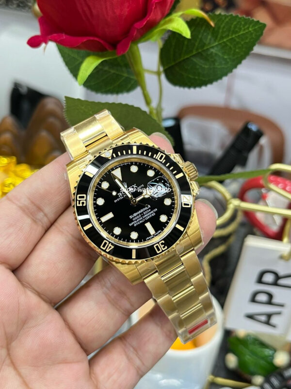 VS Factory Rolex Submariner Date 116618LN 40mm Full Yellow Gold Black Dial - Image 4