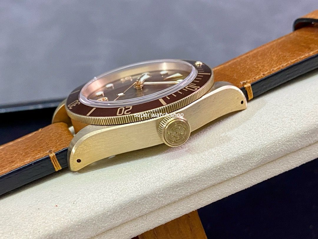 ZF Factory Tudor Black Bay Bronze 79250BM-0001 43mm Bronze Leather Strap Brown Dial - Image 6