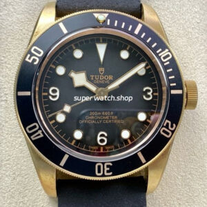 ZF Factory Tudor Black Bay Bronze M79250BA-0001 43mm Bronze Leather Strap Arabic Numerals Grey Dial