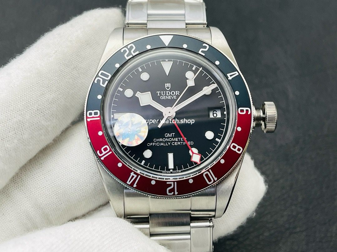 ZF Factory Tudor Black Bay GMT Pepsi 41mm M79830RB-0001 Steel Aluminum Bezel Black Dial