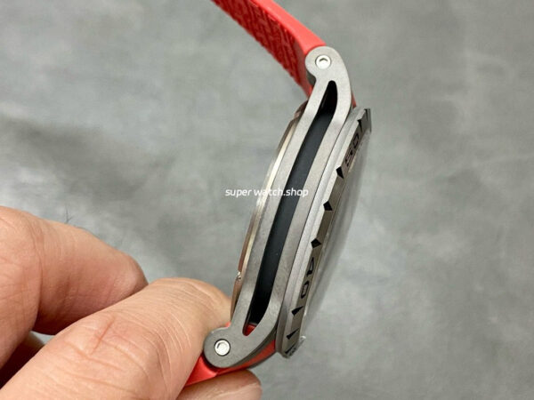 BBR Factory Roger Dubuis Excalibur Spider RDDBEX0479 Tourbillon 45mm Titanium Red Rubber Strap Blue Dial - Image 5