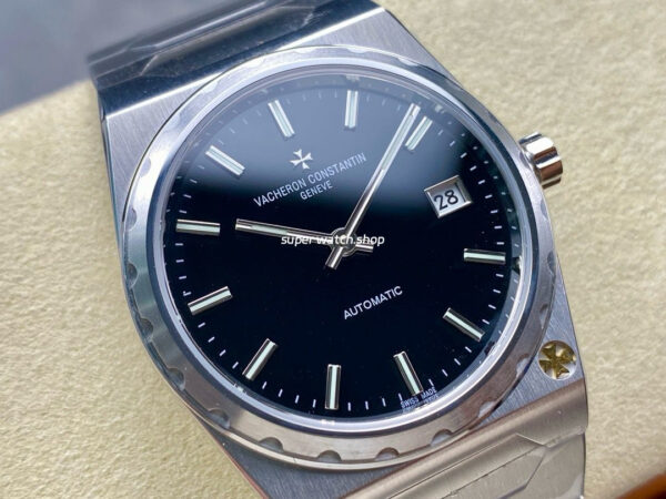 8+ Factory Vacheron Constantin Historiques 44018 37mm Full Steel Black Dial - Image 2