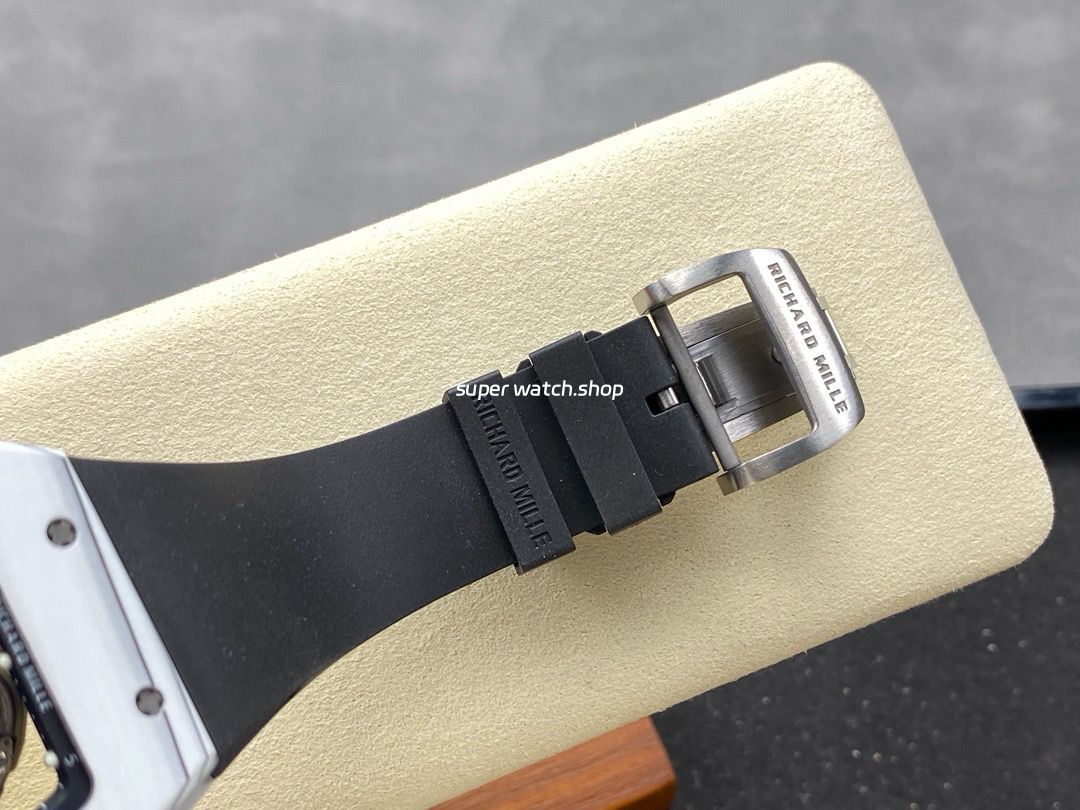 APS Factory Richard Mille RM061 42.7mm Carbon Fiber Rubber Strap Skeletonized Dial - Image 7