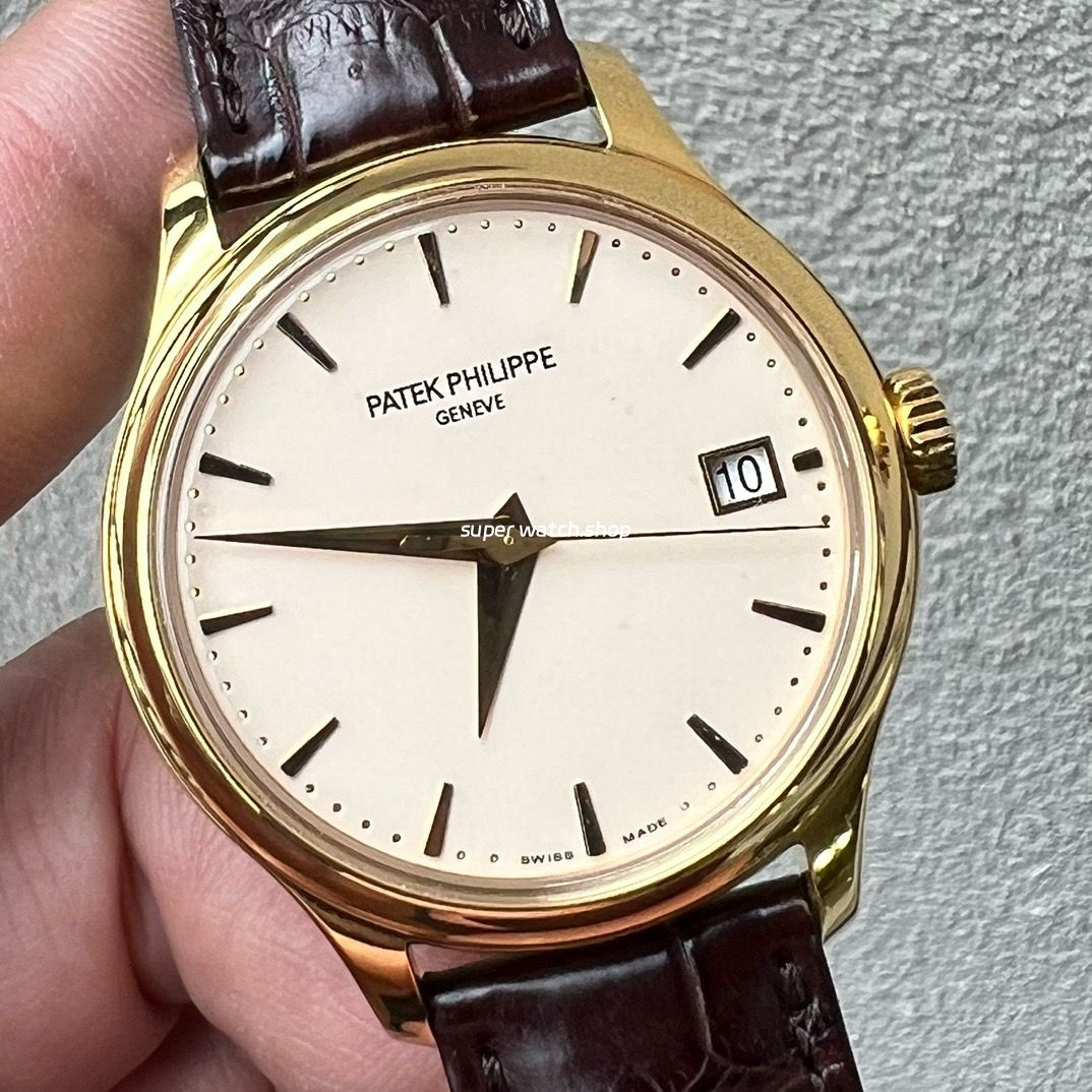 3K Factory Patek Philippe Calatrava 5227R-001 39mm Rose Gold Leather Strap Champagne Dial - Image 3