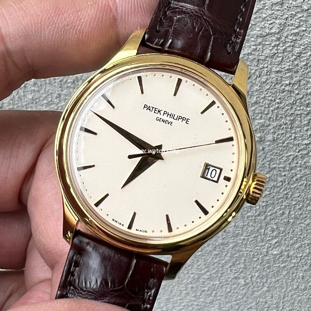 3K Factory Patek Philippe Calatrava 5227R-001 39mm Rose Gold Leather Strap Champagne Dial - Image 4