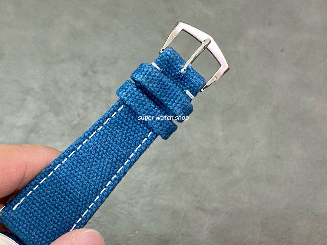 3K Factory Patek Philippe Calatrava 6007A-001 40mm Steel Leather Strap Arabic Numerals Blue Dial - Image 8
