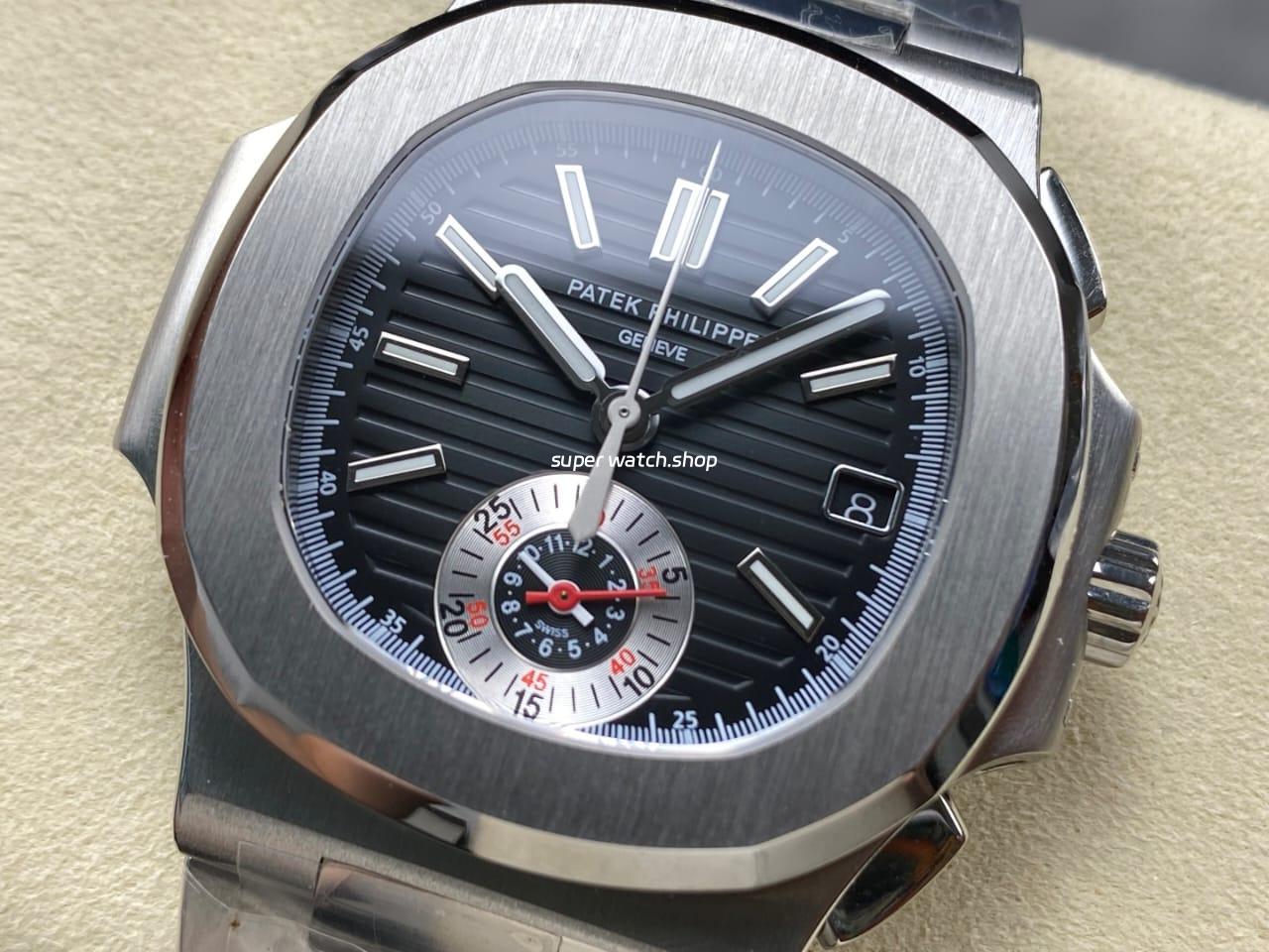 3K Factory Patek Philippe Nautilus 5980/1A-014 Black Dial - Image 3