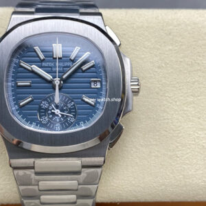 3K Factory Patek Philippe Nautilus 5980/60G-001 White Gold Blue-Gray Dial