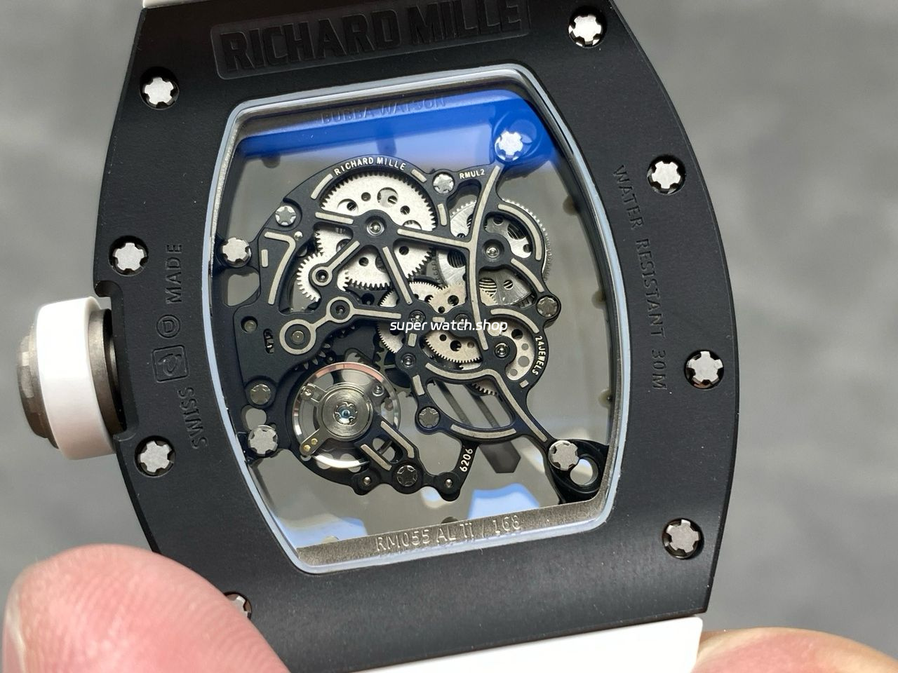 NEW Factory Richard Mille RM055 Bubba Watson 42.7mm Ceramic White Rubber Strap Skeletonized White Dial - Image 7