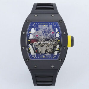 ZF Factory Richard Mille RM035 Titanium Rose Gold Black Rubber Strap Skeletonized Dial