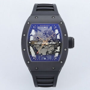 ZF Factory Richard Mille RM035 Titanium Rose Gold Rubber Strap Skeletonized Dial