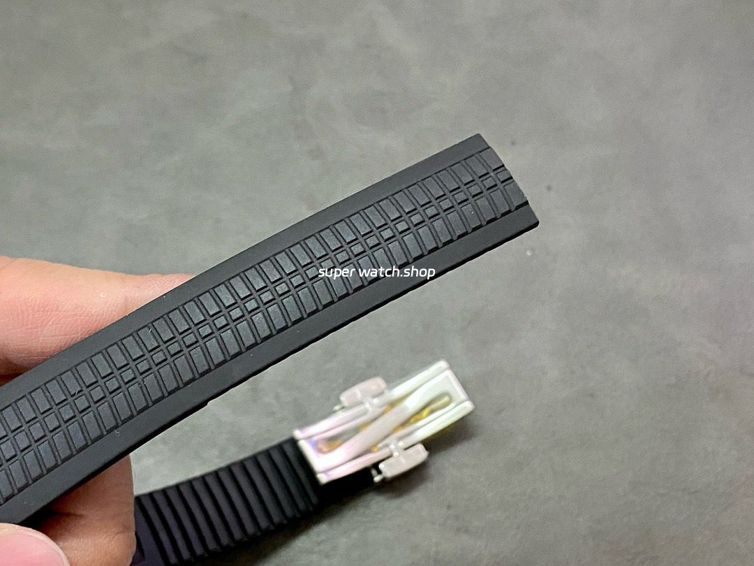 ZF Factory Patek Philippe Aquanaut 5164A-001 40.8mm Steel Rubber Strap Black Dial - Image 9