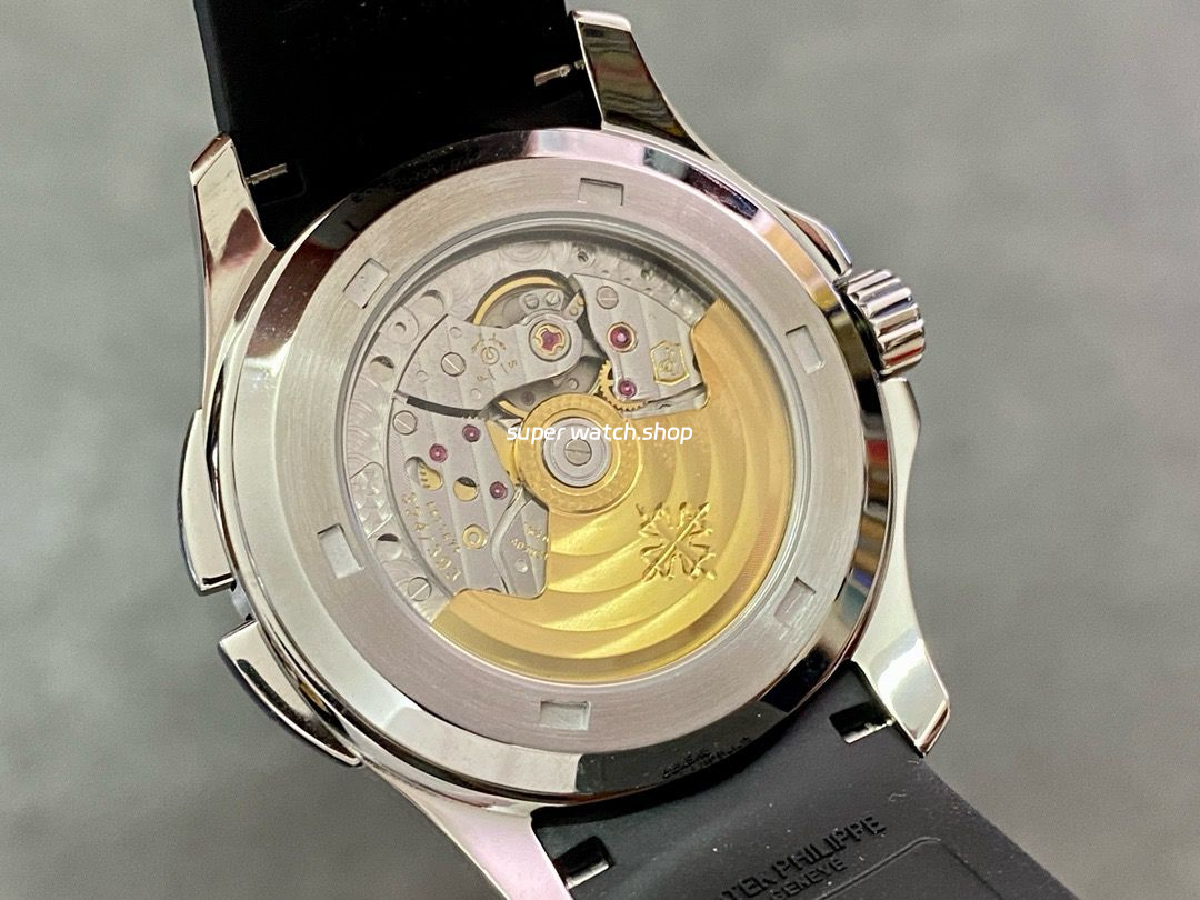 ZF Factory Patek Philippe Aquanaut 5164A-001 40.8mm Steel Rubber Strap Black Dial - Image 7