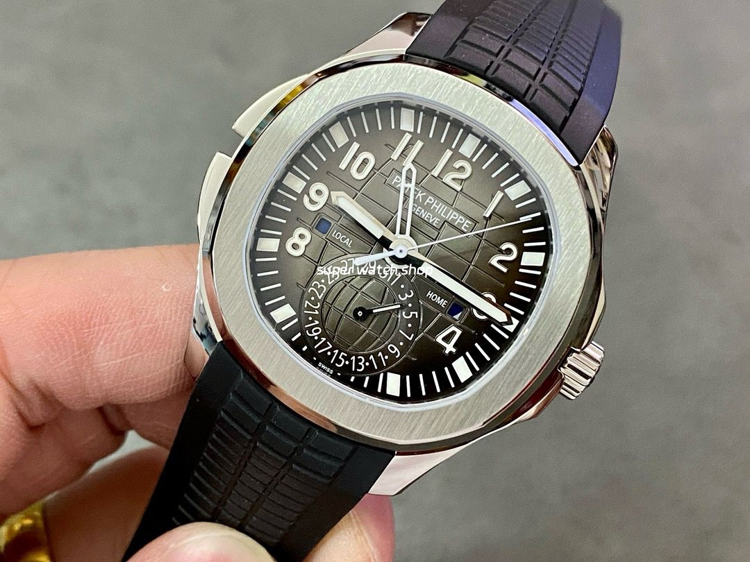 ZF Factory Patek Philippe Aquanaut 5164A-001 40.8mm Steel Rubber Strap Black Dial - Image 3