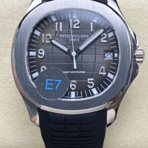 E7 Factory Patek Philippe Aquanaut 40mm 5167A-001 Black Rubber Strap Black Dial