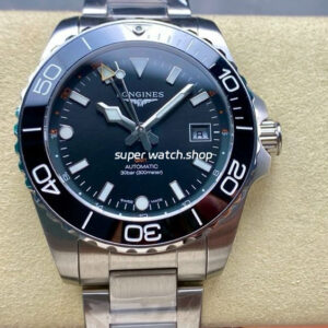 GR Factory Longines HydroConquest GMT L3.790.4.56.6 41mm Full Steel Black Dial