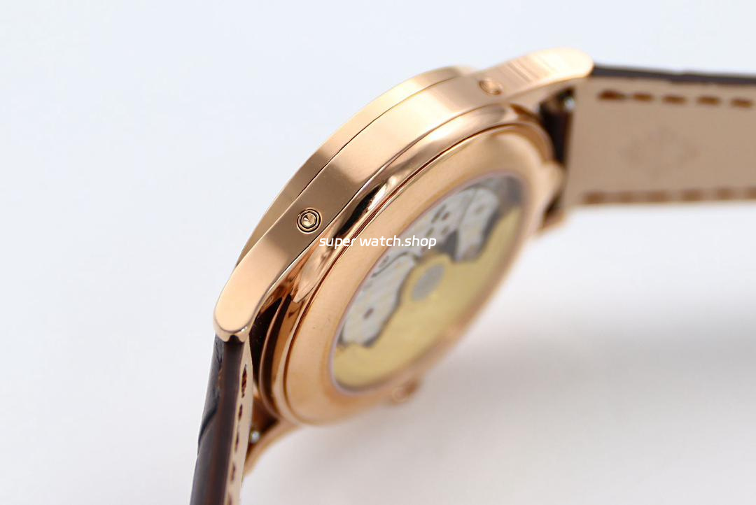 GR Factory Patek Philippe Annual Calendar 5396R-011 38mm Rose Gold Leather Strap Silver Dial - Image 6