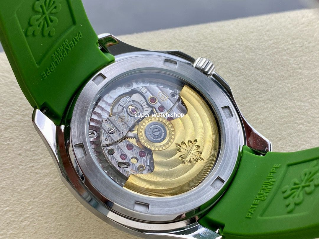 GR Factory Patek Philippe Aquanaut 5267/200A-011 38.8mm Steel Green Rubber Strap Green Dial - Image 8