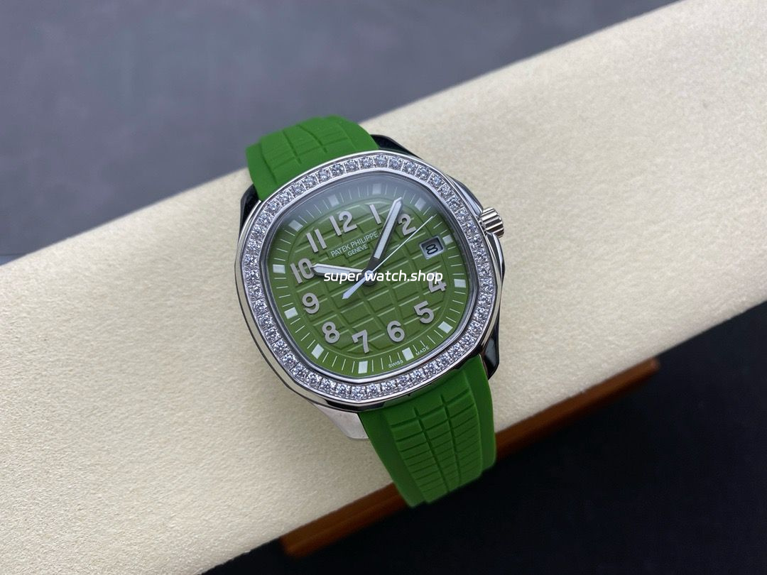 GR Factory Patek Philippe Aquanaut 5267/200A-011 38.8mm Steel Green Rubber Strap Green Dial - Image 4