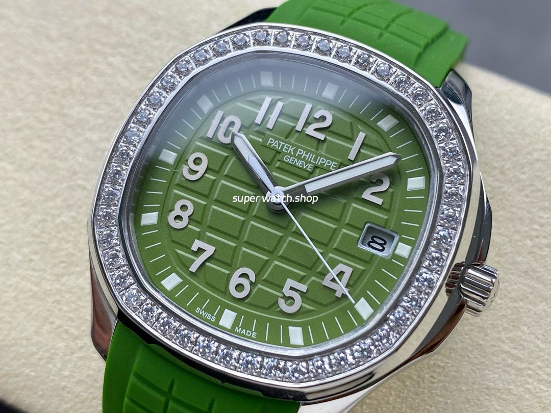GR Factory Patek Philippe Aquanaut 5267/200A-011 38.8mm Steel Green Rubber Strap Green Dial - Image 3