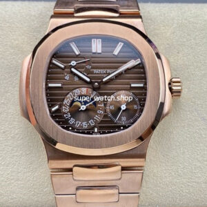 GR Factory Patek Philippe Nautilus 5712G 40mm Full Rose Gold Brown Dial